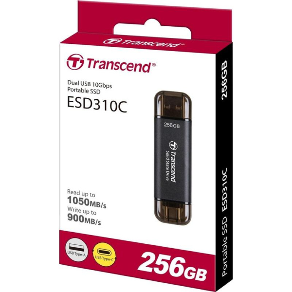 Внешний жесткий диск SSD Transcend 256 ГБ (TS256GESD310C)