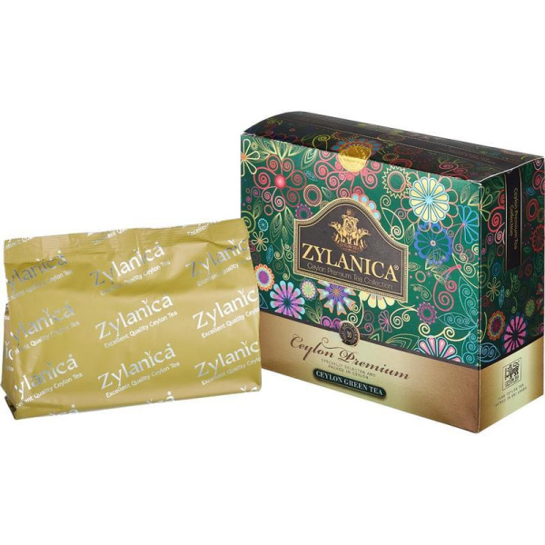 Чай Zylanica Ceylon Premium Collection зеленый 100 пакетиков