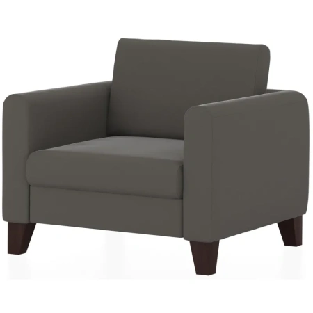 Кресло Берген серое (искусственная кожа)