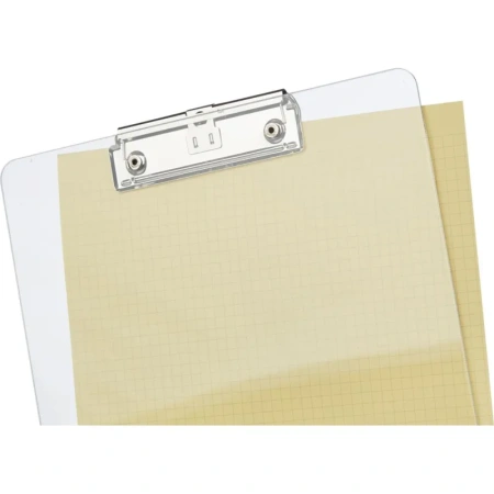 Папка-планшет с зажимом Комус А4 акриловая прозрачная