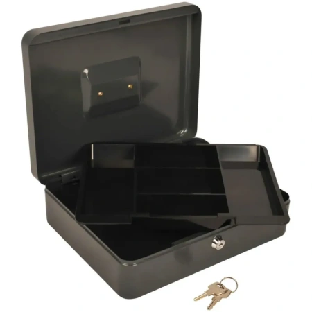 Денежный ящик 240х300х90 мм чёрный