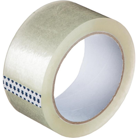 Клейкая лента упаковочная 48 мм х 66 м 50 мкм прозрачная (6 штук в упаковке)