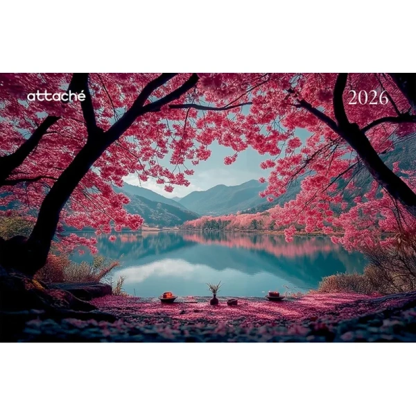 Календарь настенный 3-х блочный 2026 Ветки в цвету 30.5x78 см