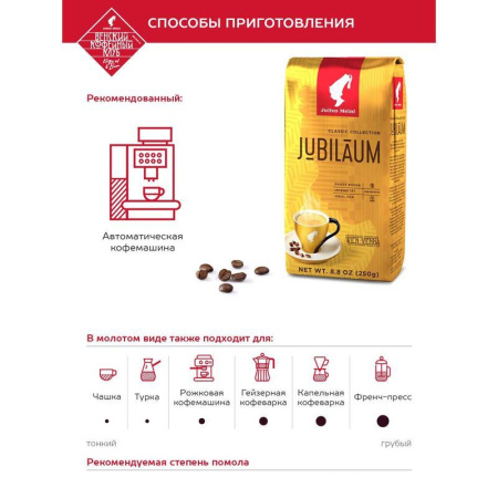 Кофе в зернах Julius Meinl Юбилейный 250 г
