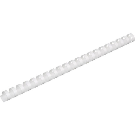 Пружины для переплета пластиковые ProMega Office 19мм белые 100шт/уп.