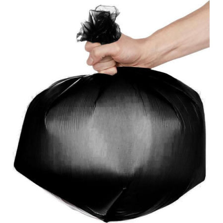 Мешки для мусора на 120 л черные (ПВД, 20 мкм, в рулоне 10 штук, 65х100 см) Мешки для мусора на 120 л черные (ПВД, 20 мкм, в рулоне 10 штук, 65х100 см)