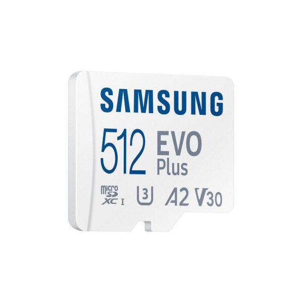 Карта памяти 512 ГБ microSDXC Samsung Evo Plus UHS-I U3 V30 A2  (MB-MC512KA/APC)