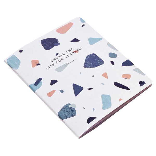 Тетрадь общая Be Different Terrazzo А5 48 листов в клетку на скрепке