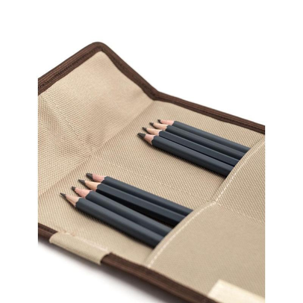 Пенал карманный для карандашей и ручек Малевичъ бежевый