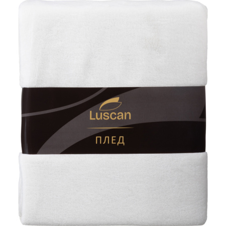Плед Luscan микрофибра 200х220 см молочный