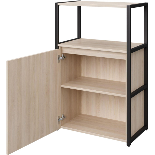 Стеллаж для документов Easy to lead K-Loft 241H022 дуб  скандинавский/чёрный 670х400х1068 мм