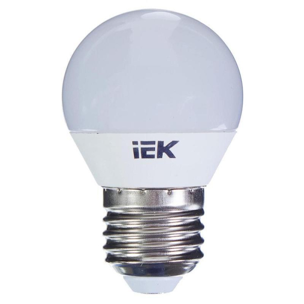 Лампа светодиодная IEK ECO G 5Вт E27 3000К 450Лм 230В  LLE-G45-5-230-30-E27