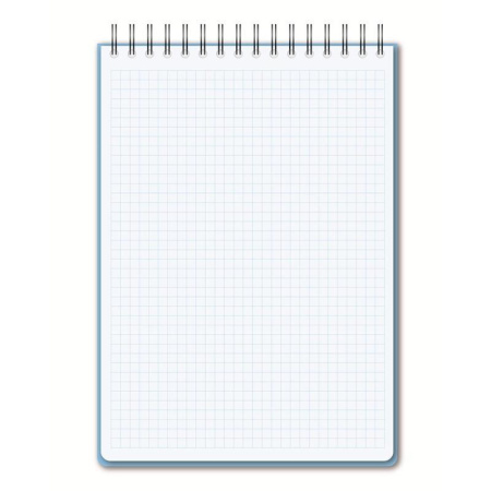 Блокнот Attache Bright colours A5 60 листов голубой в клетку на спирали (148x215 мм)