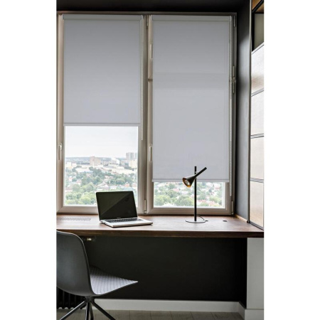 Рулонная штора Лайт (серый, 400х1600 мм)