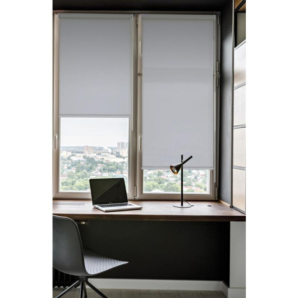 Рулонная штора Лайт (серый, 400х1600 мм)