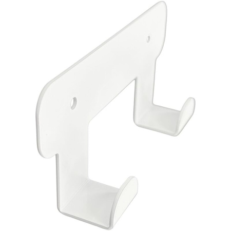 Вешалка настенная H1021W белая (2 крючка)