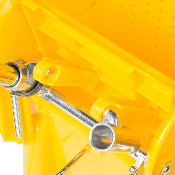 Тележка уборочная Luscan Professional 1-ведерная с отжимом 20 л (желтая)