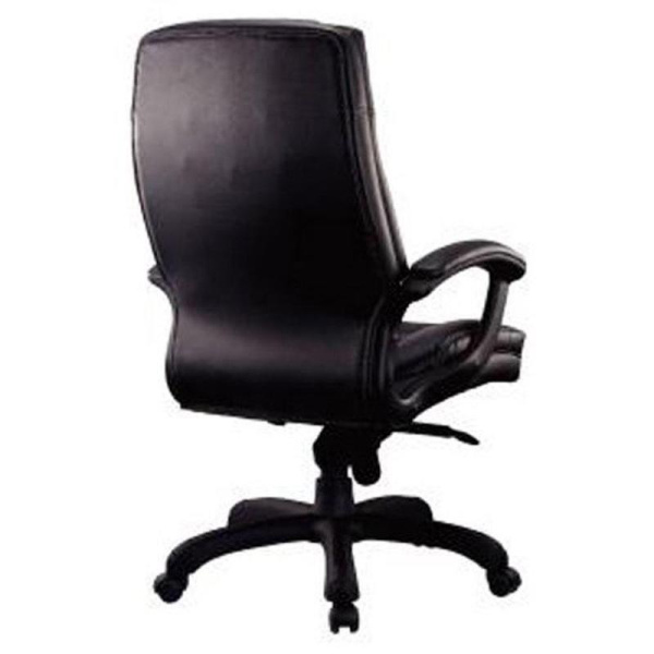 Кресло для руководителя Easy Chair CS-608Е черное (натуральная кожа с компаньоном, пластик)