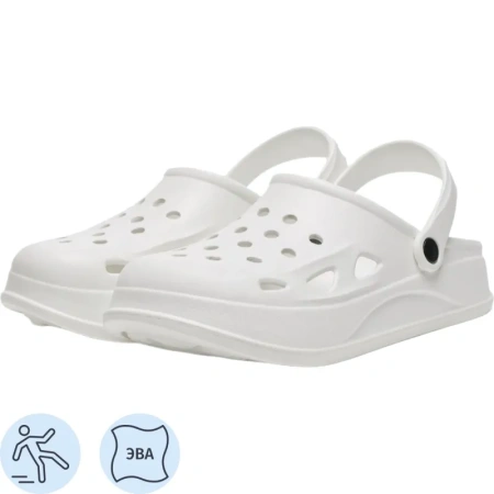 Сабо женские 635ТМ ЭВА белые размер 38 с ремешком