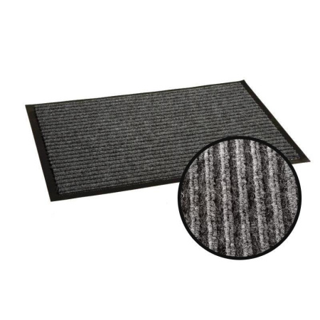 Коврик входной влаговпитывающий ворсовый Luscan 50х80см серый