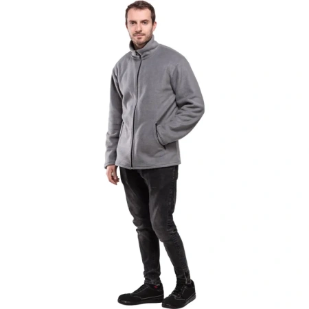 Толстовка флисовая мужская серая размер S (40-42)