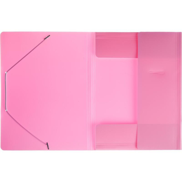 Папка на резинках Attache Акварель А4 20 мм пластиковая до 150 листов  розовая (толщина обложки 0.35 мм)