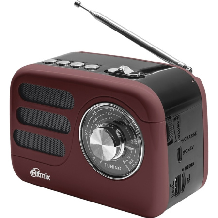 Радиоприемник Ritmix RPR-033 коричневый (80004176)