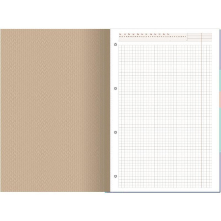 Блокнот Офис 3 А4 60 листов синий в клетку на скрепке (210х297 мм)