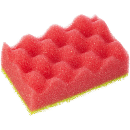 Губки для мытья посуды Qualita Bubble Effect поролоновые 175x95x65 мм (5 штук в упаковке)