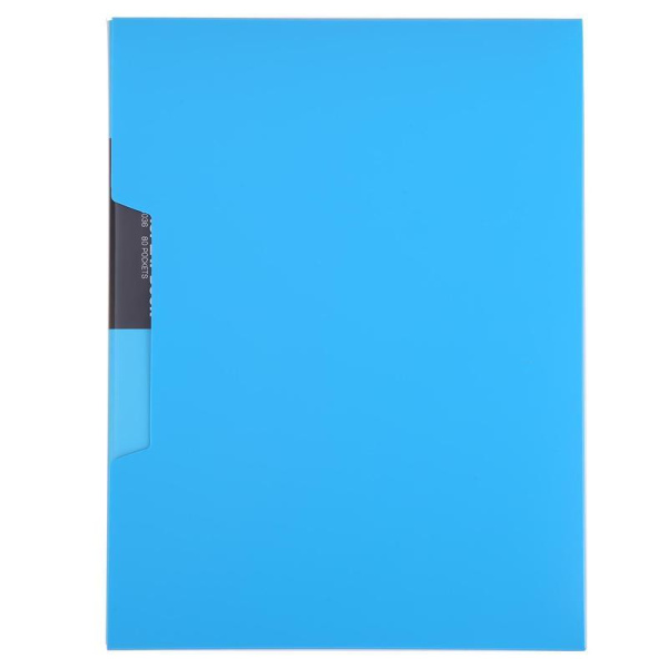 Папка файловая на 80 файлов А4 34 мм цвет в ассортименте (толщина  обложки 1 мм)