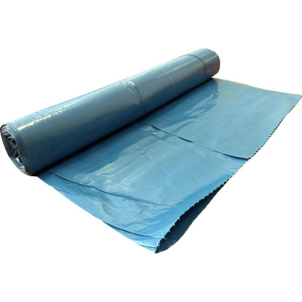 Мешки для мусора на 60 литров синие (20 мкм, в рулоне 20 штук, 60x70 см)