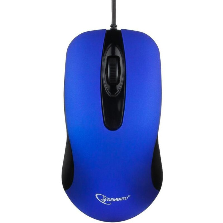 Мышь проводная Gembird MOP-400-B синяя Мышь проводная Gembird MOP-400-B синяя