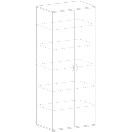 Шкаф для документов Рондо Ш-12 (ноче милано, 804x450x2149 мм)