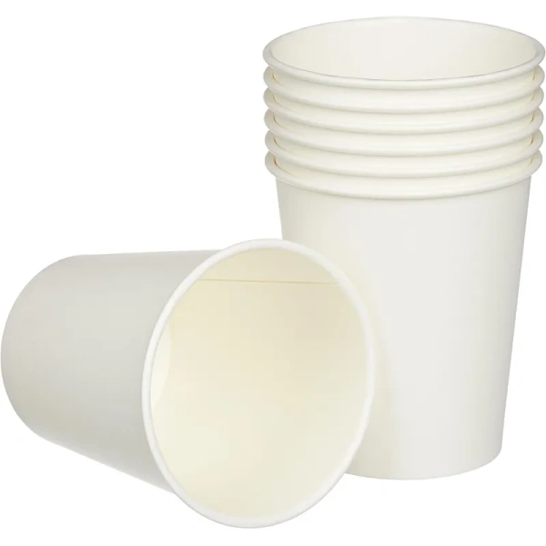 Стакан одноразовый Комус Эконом бумажный белый 250 мл 50 штук в упаковке