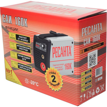Сварочный инвертор Ресанта Компакт САИ160К (65/35)