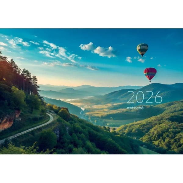 Календарь настенный 3-х блочный 2026 Воздушный шар33x70.5 см