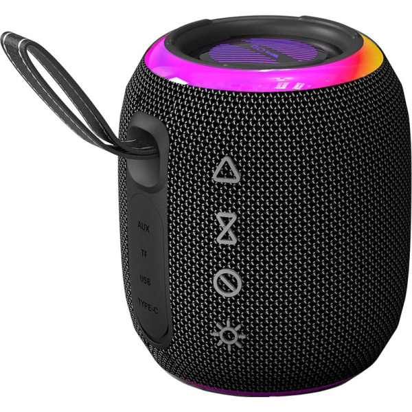 Акустическая система BQ PBS4005 чёрная с микрофоном и подсветкой  (86198203) Акустическая система BQ PBS4005 чёрная с микрофоном и подсветкой  (86198203)