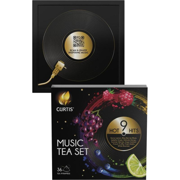 Чай Curtis Music Tea Set ассорти 36 пакетиков