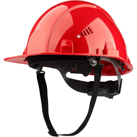Каска защитная TOPFORT Стандарт 203 красная с храповым механизмом