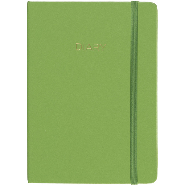 Ежедневник недатированный Attache Dairy А5 зеленый 136 листов (130x210  мм)