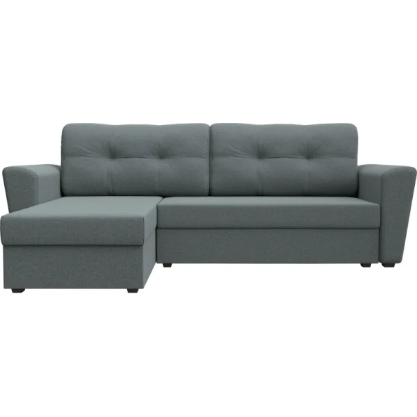 Диван-кровать угловой левый Комфорт Амстердам Лайт серый ткань