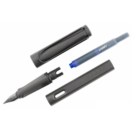 Ручка перьевая Lamy Safari цвет чернил синий цвет корпуса  темно-коричневый (артикул производителя 4000199)