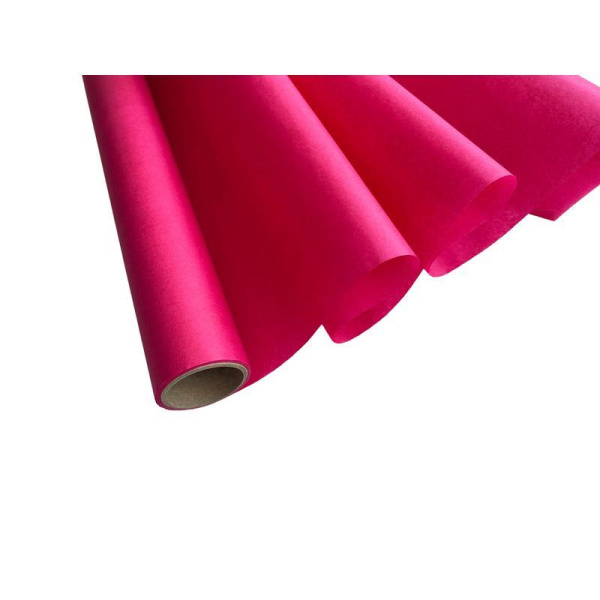 Бумага оберточная ярко-розовая (в рулоне, 30.5x500 см)