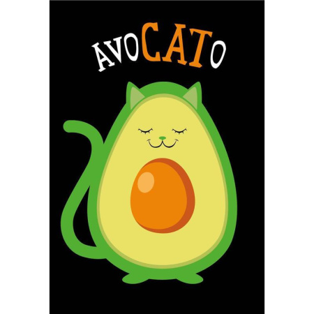 Блокнот Centrum Avocato А6 56 листов в клетку на скрепке