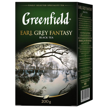 Чай Greenfield Earl Grey Fantasy черный с бергамотом 200 г