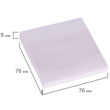 Стикеры Attache Bright colours 76х76 мм пастельные фиолетовые (1 блок,100 листов)