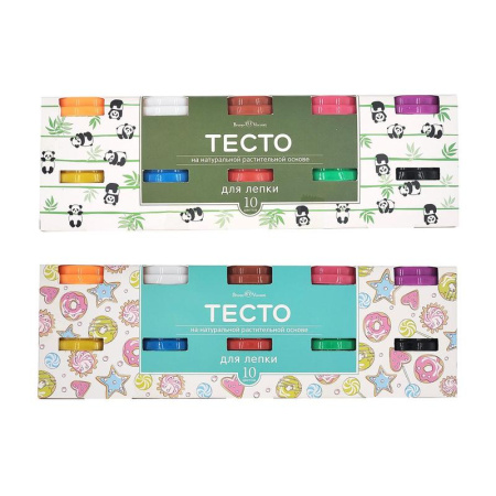 Тесто для лепки Bruno Visconti Нappy Color 10 цветов 200 г