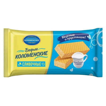 Вафли Коломенские сливочные 200 г Вафли Коломенские сливочные 200 г