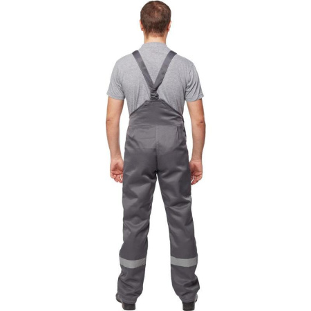 Костюм рабочий летний мужской л22-КПК с СОП темно-серый/светло-серый (размер 48-50, рост 158-164)