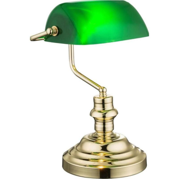 Светильник настольный Globo Antique 2491 зеленый